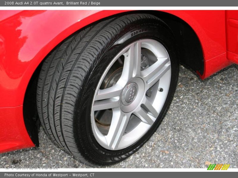 Brilliant Red / Beige 2008 Audi A4 2.0T quattro Avant