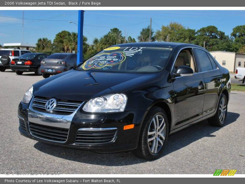 Black / Pure Beige 2006 Volkswagen Jetta TDI Sedan