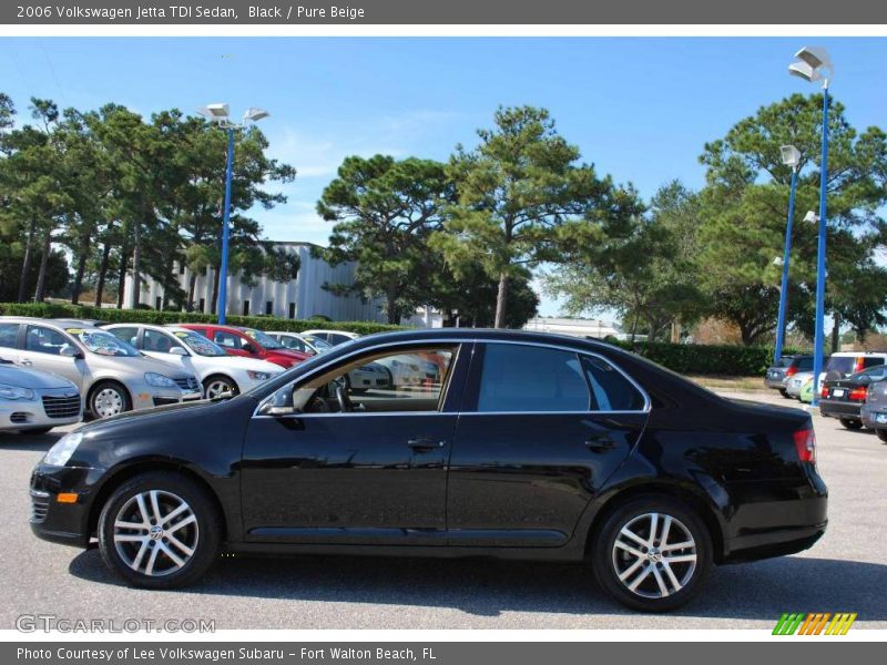 Black / Pure Beige 2006 Volkswagen Jetta TDI Sedan