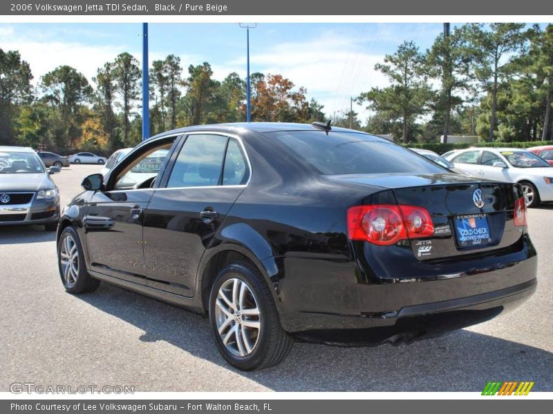 Black / Pure Beige 2006 Volkswagen Jetta TDI Sedan
