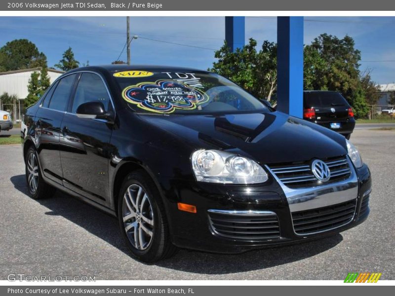 Black / Pure Beige 2006 Volkswagen Jetta TDI Sedan