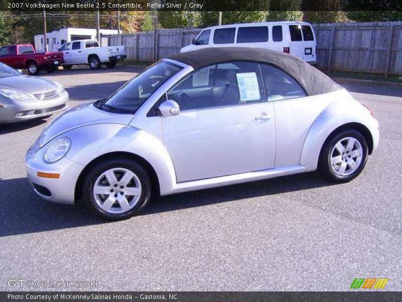 Reflex Silver / Grey 2007 Volkswagen New Beetle 2.5 Convertible