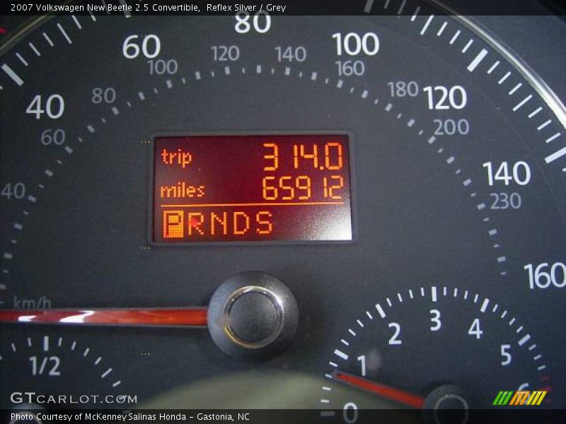 Reflex Silver / Grey 2007 Volkswagen New Beetle 2.5 Convertible