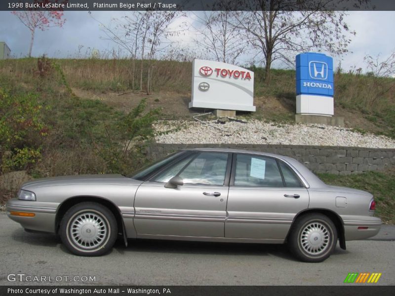 Platinum Beige Pearl / Taupe 1998 Buick LeSabre Limited