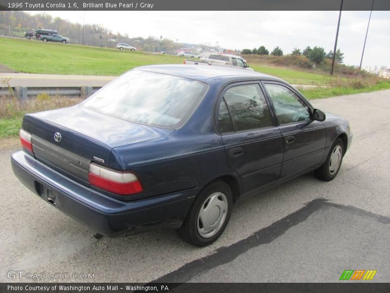 Brilliant Blue Pearl / Gray 1996 Toyota Corolla 1.6