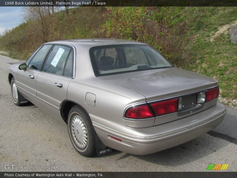 Platinum Beige Pearl / Taupe 1998 Buick LeSabre Limited