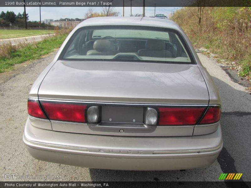Platinum Beige Pearl / Taupe 1998 Buick LeSabre Limited