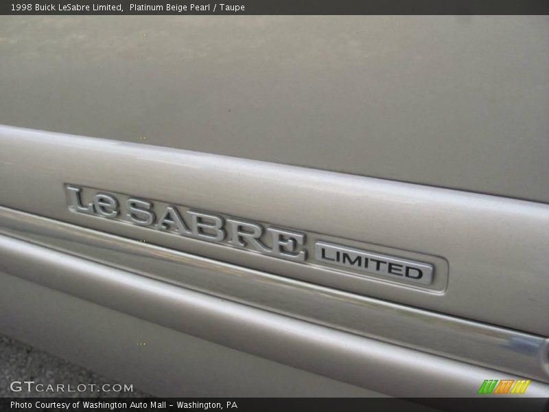 Platinum Beige Pearl / Taupe 1998 Buick LeSabre Limited