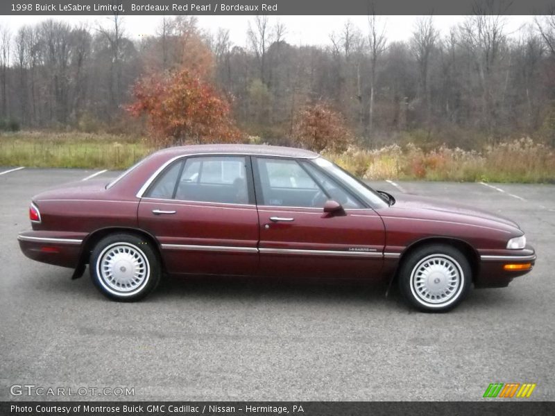 Bordeaux Red Pearl / Bordeaux Red 1998 Buick LeSabre Limited