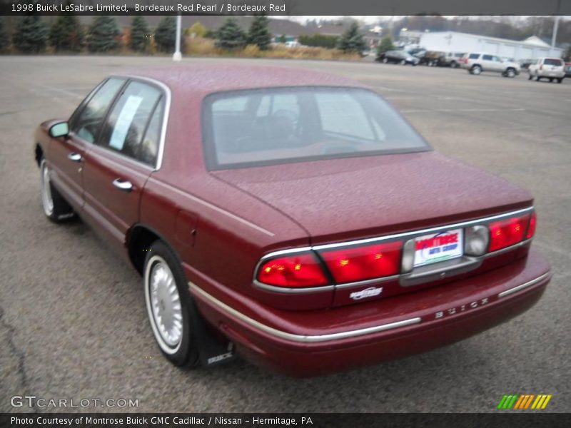 Bordeaux Red Pearl / Bordeaux Red 1998 Buick LeSabre Limited