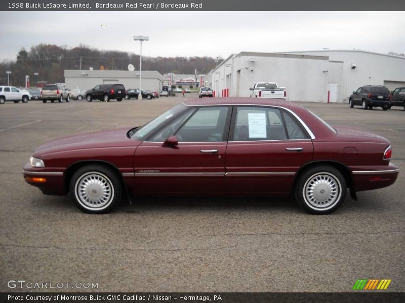 Bordeaux Red Pearl / Bordeaux Red 1998 Buick LeSabre Limited