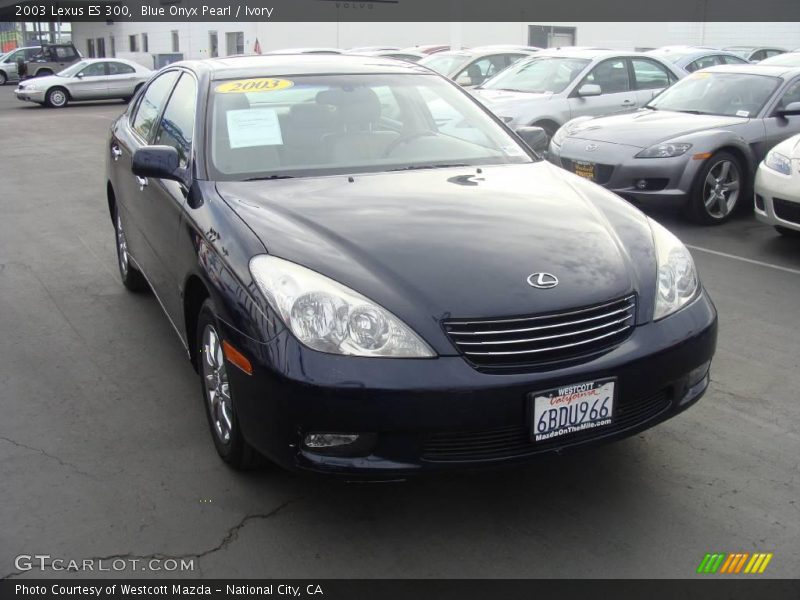 Blue Onyx Pearl / Ivory 2003 Lexus ES 300