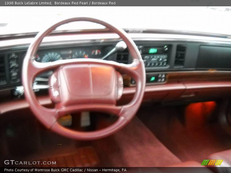 Bordeaux Red Pearl / Bordeaux Red 1998 Buick LeSabre Limited