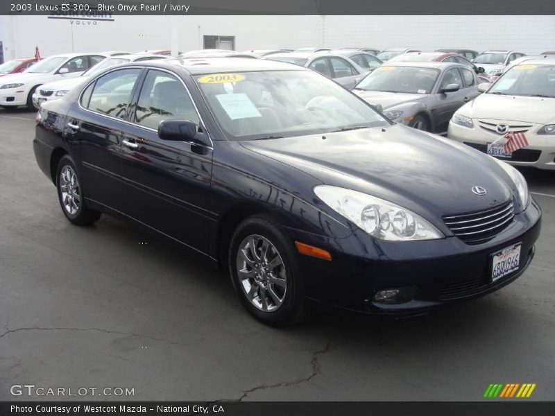 Blue Onyx Pearl / Ivory 2003 Lexus ES 300