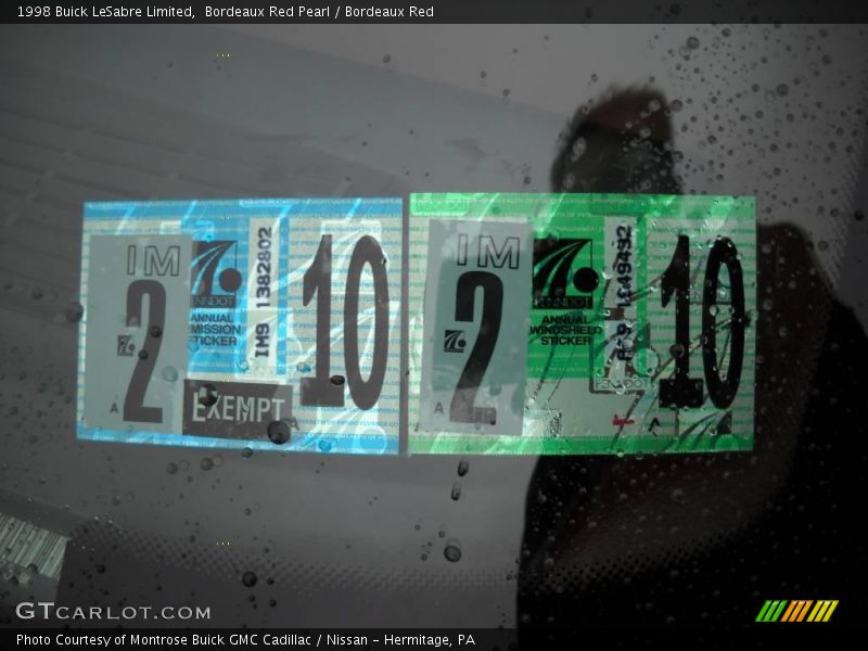 Bordeaux Red Pearl / Bordeaux Red 1998 Buick LeSabre Limited