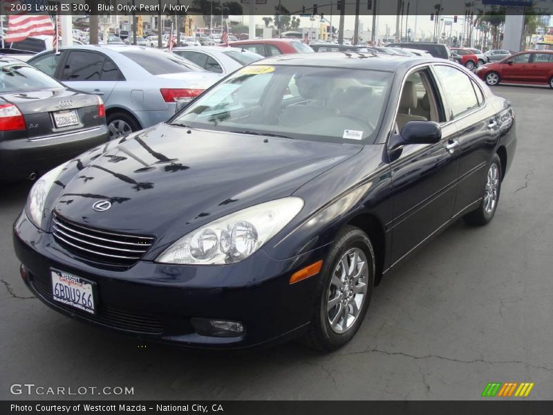 Blue Onyx Pearl / Ivory 2003 Lexus ES 300