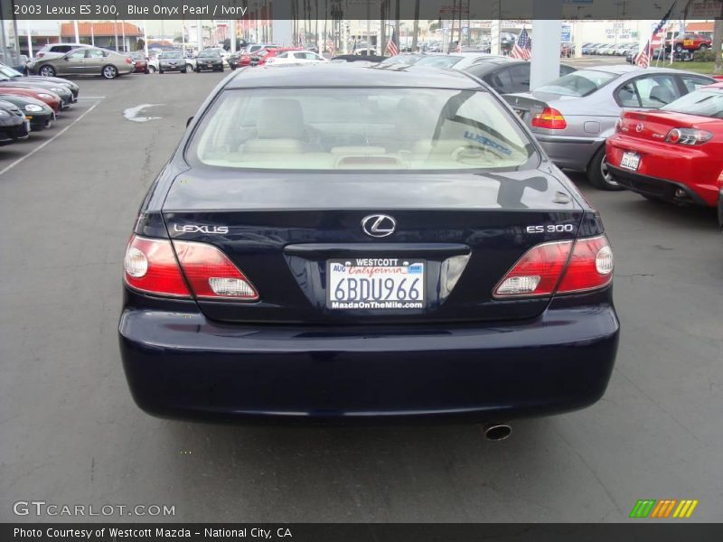 Blue Onyx Pearl / Ivory 2003 Lexus ES 300