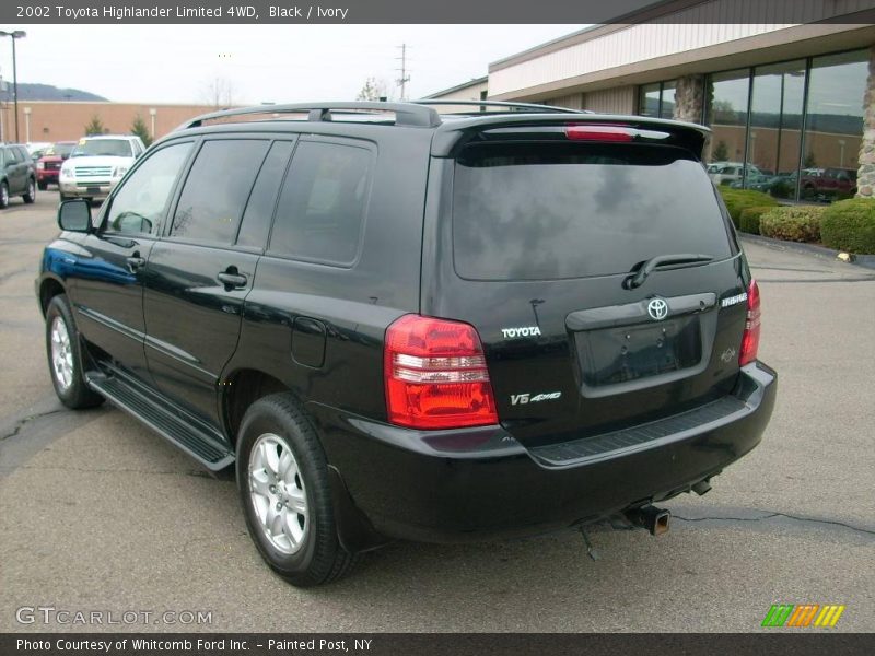 Black / Ivory 2002 Toyota Highlander Limited 4WD