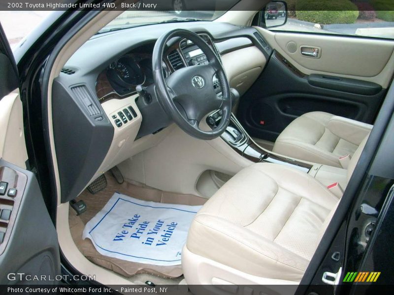 Black / Ivory 2002 Toyota Highlander Limited 4WD