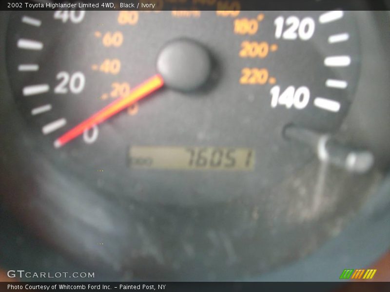 Black / Ivory 2002 Toyota Highlander Limited 4WD