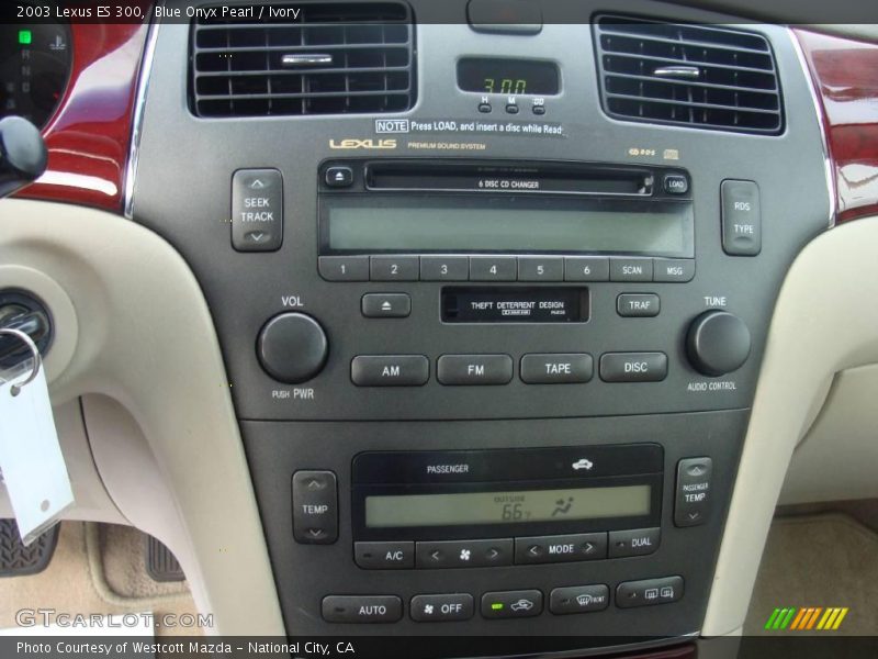 Blue Onyx Pearl / Ivory 2003 Lexus ES 300