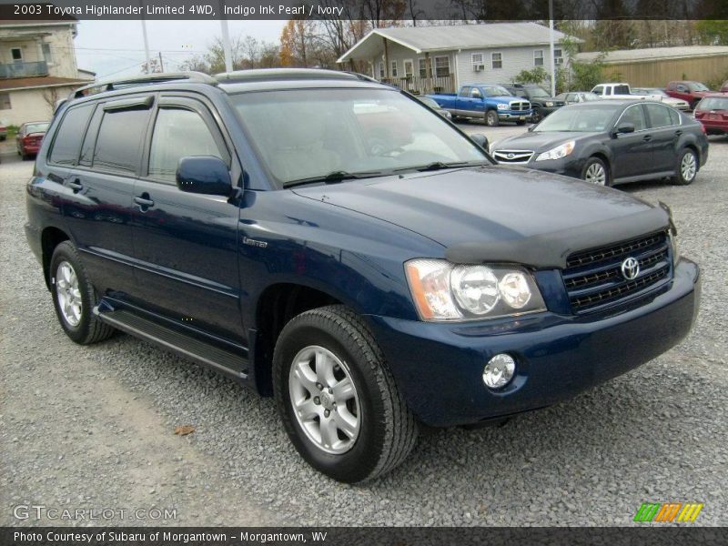 Indigo Ink Pearl / Ivory 2003 Toyota Highlander Limited 4WD
