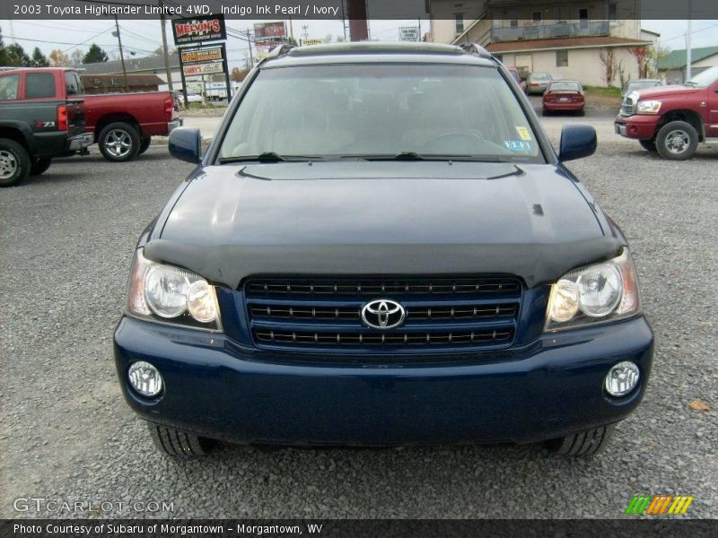 Indigo Ink Pearl / Ivory 2003 Toyota Highlander Limited 4WD