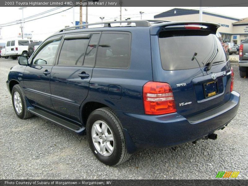 Indigo Ink Pearl / Ivory 2003 Toyota Highlander Limited 4WD