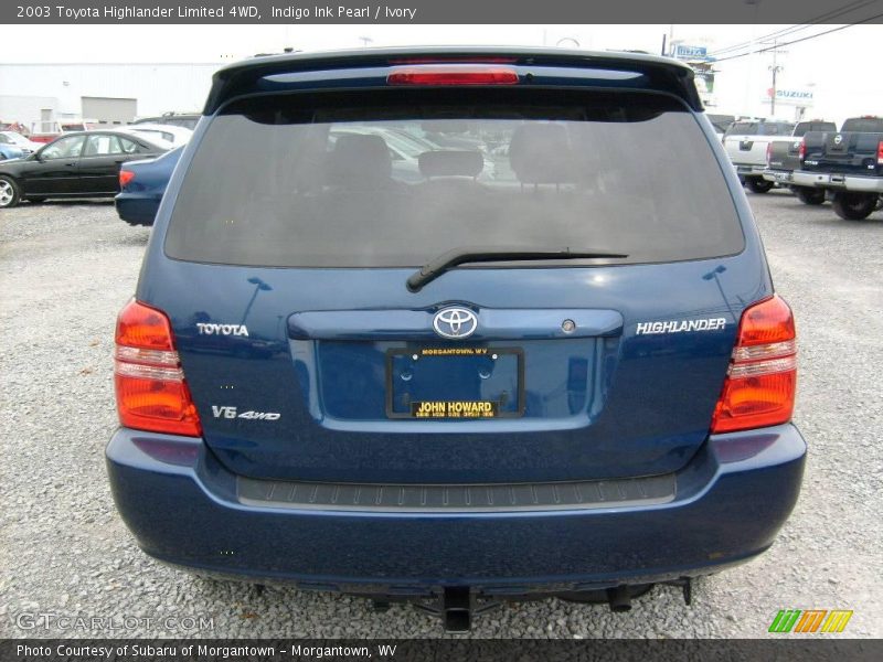 Indigo Ink Pearl / Ivory 2003 Toyota Highlander Limited 4WD