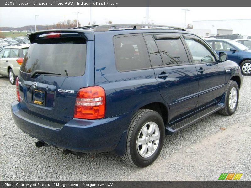 Indigo Ink Pearl / Ivory 2003 Toyota Highlander Limited 4WD