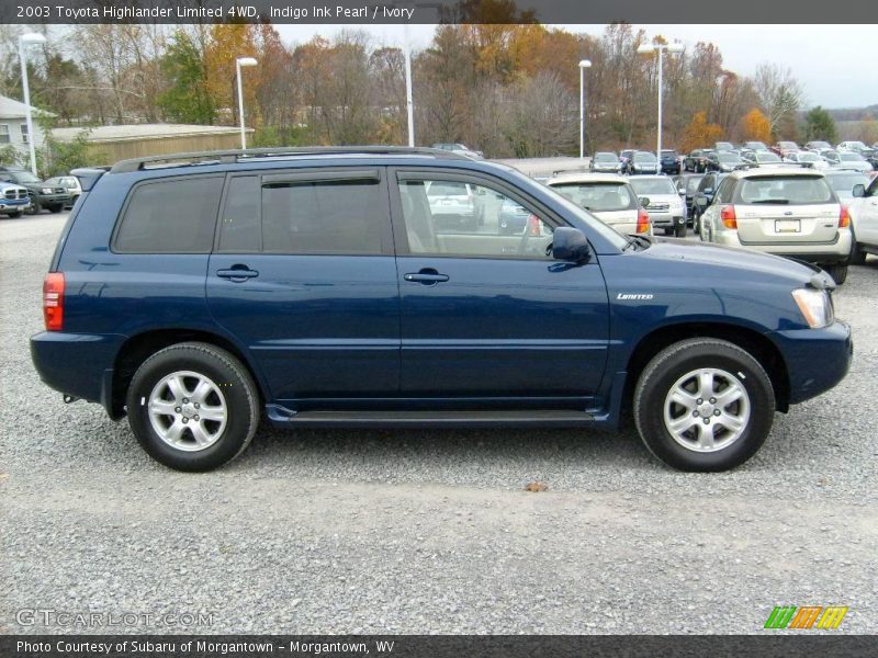 Indigo Ink Pearl / Ivory 2003 Toyota Highlander Limited 4WD