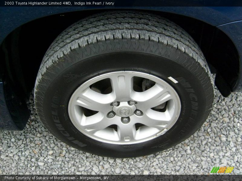 Indigo Ink Pearl / Ivory 2003 Toyota Highlander Limited 4WD