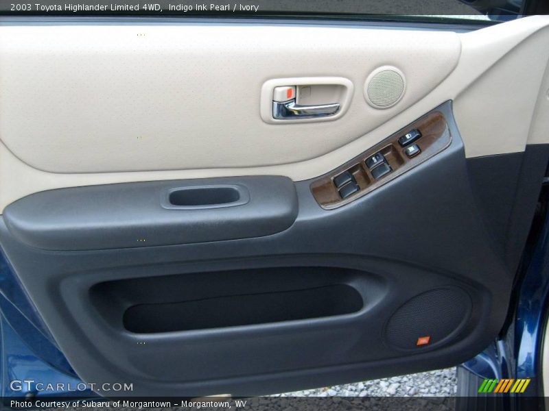 Indigo Ink Pearl / Ivory 2003 Toyota Highlander Limited 4WD