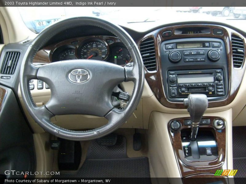 Indigo Ink Pearl / Ivory 2003 Toyota Highlander Limited 4WD