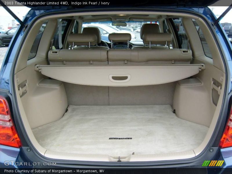 Indigo Ink Pearl / Ivory 2003 Toyota Highlander Limited 4WD