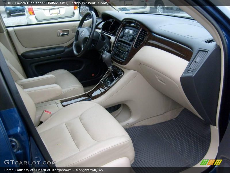 Indigo Ink Pearl / Ivory 2003 Toyota Highlander Limited 4WD