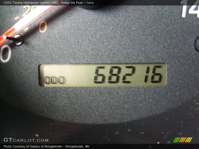 Indigo Ink Pearl / Ivory 2003 Toyota Highlander Limited 4WD