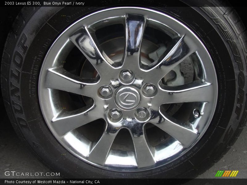 Blue Onyx Pearl / Ivory 2003 Lexus ES 300