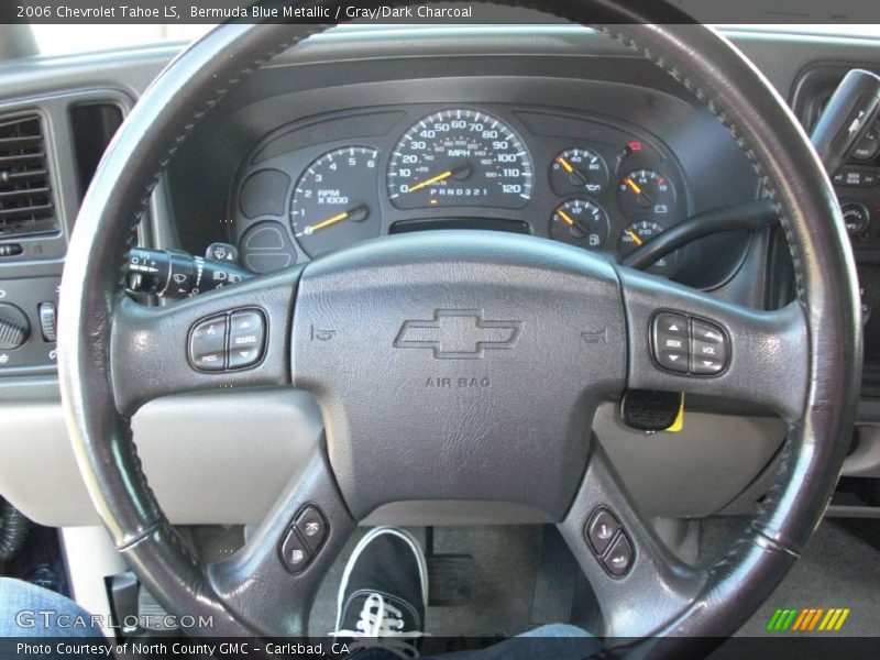 Bermuda Blue Metallic / Gray/Dark Charcoal 2006 Chevrolet Tahoe LS