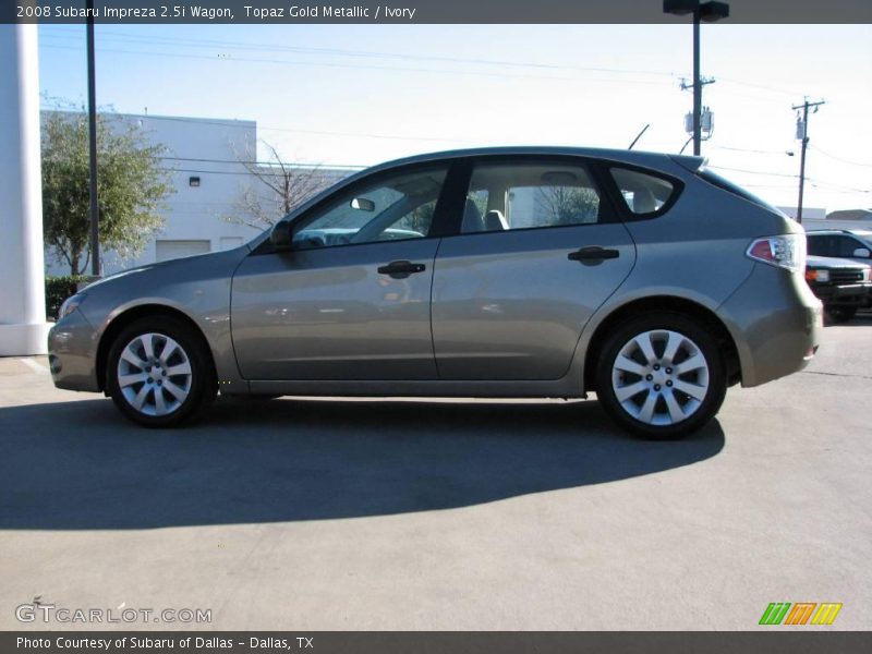 Topaz Gold Metallic / Ivory 2008 Subaru Impreza 2.5i Wagon