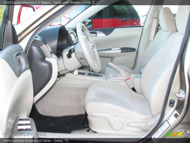 Topaz Gold Metallic / Ivory 2008 Subaru Impreza 2.5i Wagon