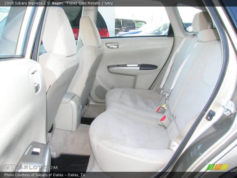 Topaz Gold Metallic / Ivory 2008 Subaru Impreza 2.5i Wagon