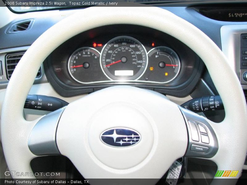 Topaz Gold Metallic / Ivory 2008 Subaru Impreza 2.5i Wagon