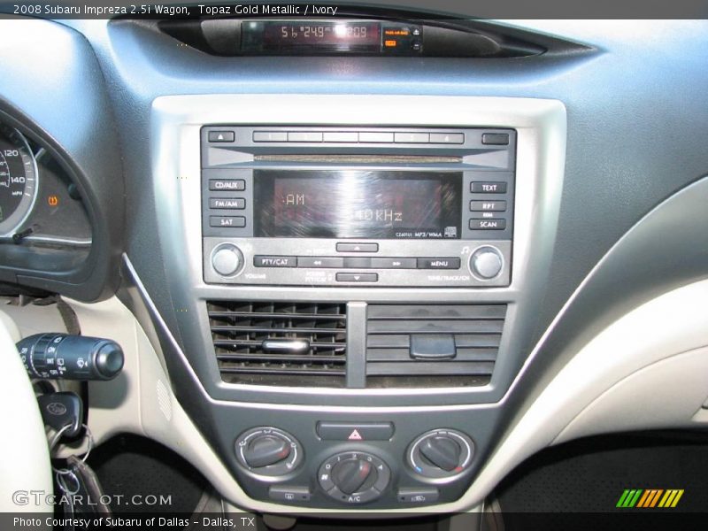 Topaz Gold Metallic / Ivory 2008 Subaru Impreza 2.5i Wagon