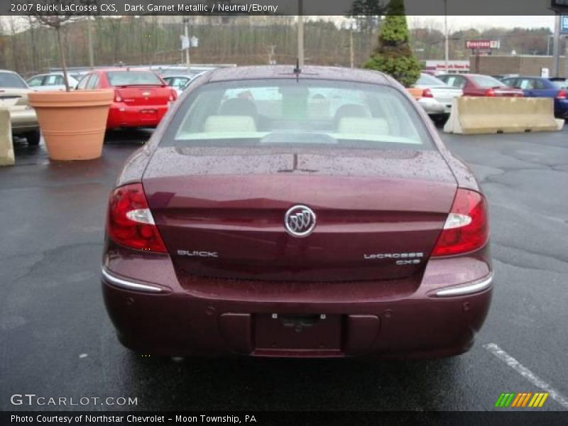 Dark Garnet Metallic / Neutral/Ebony 2007 Buick LaCrosse CXS
