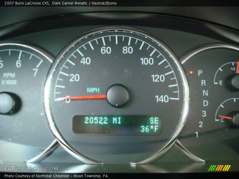Dark Garnet Metallic / Neutral/Ebony 2007 Buick LaCrosse CXS