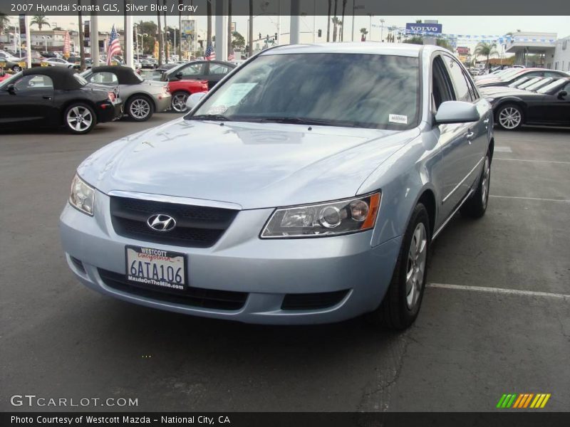 Silver Blue / Gray 2007 Hyundai Sonata GLS
