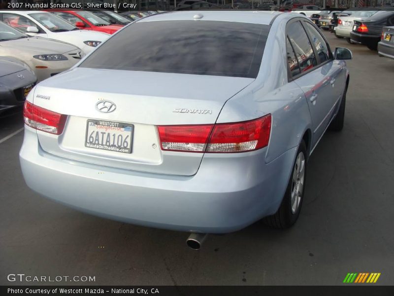 Silver Blue / Gray 2007 Hyundai Sonata GLS