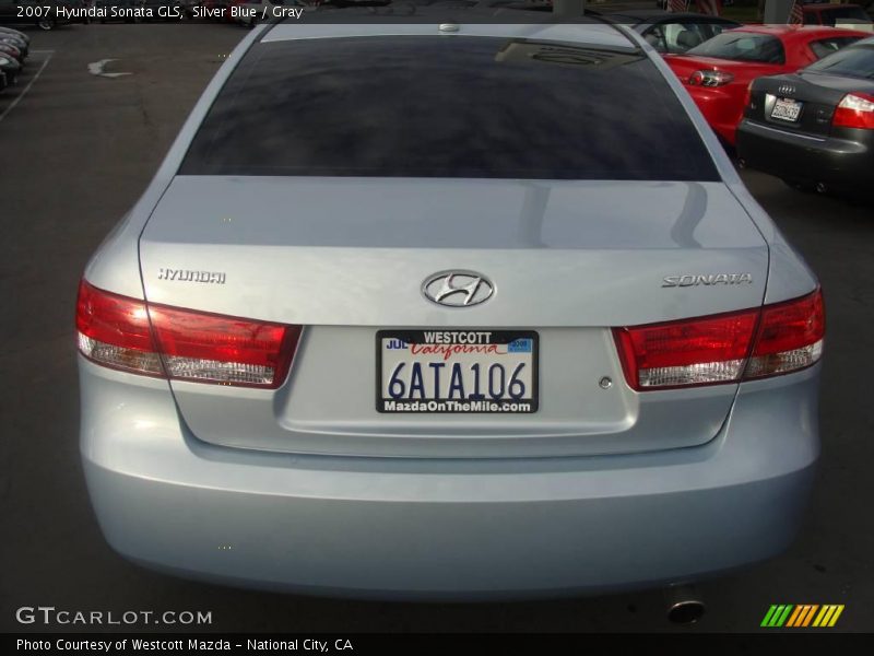 Silver Blue / Gray 2007 Hyundai Sonata GLS