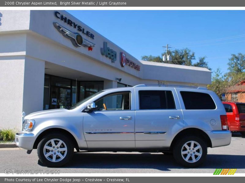 Bright Silver Metallic / Light Graystone 2008 Chrysler Aspen Limited